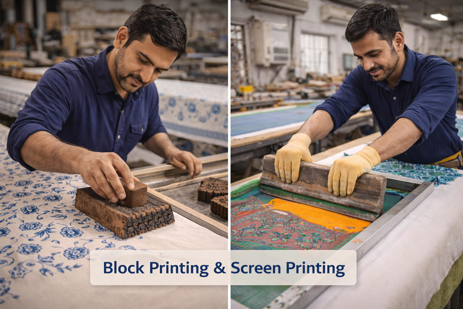 block batic and screen printing